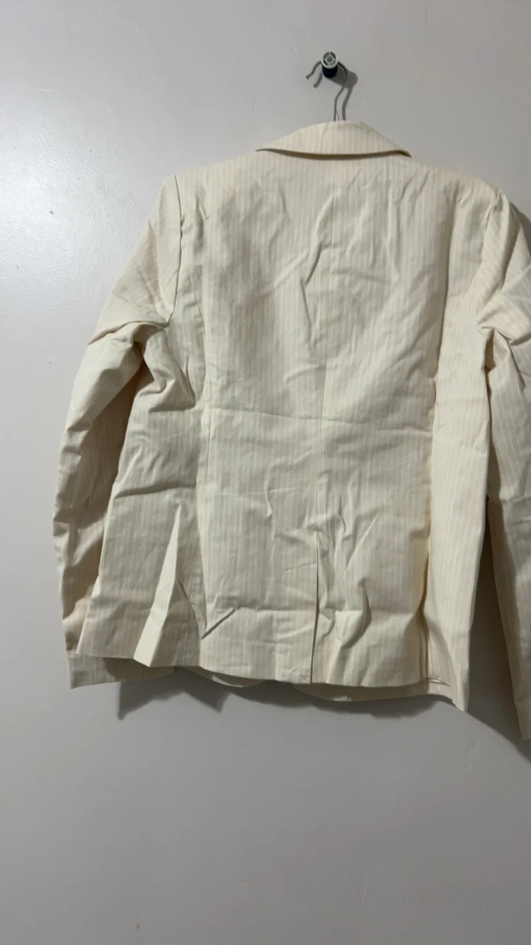 Beautiful Cream Pinstripe Blazer Small
